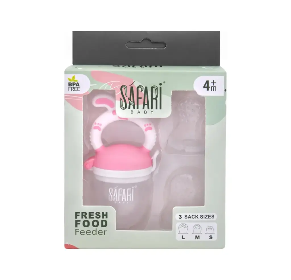 SAFARI silicone fruit feeder with 3 spare sizes s-m-l S562  