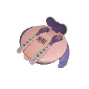 Safari divisible plate with spoon and fork 1pcs S705 