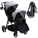 Umbrella Sniker Double Baby Stroller Sun Canopy with Adjustable Seat Positions for Each Child
