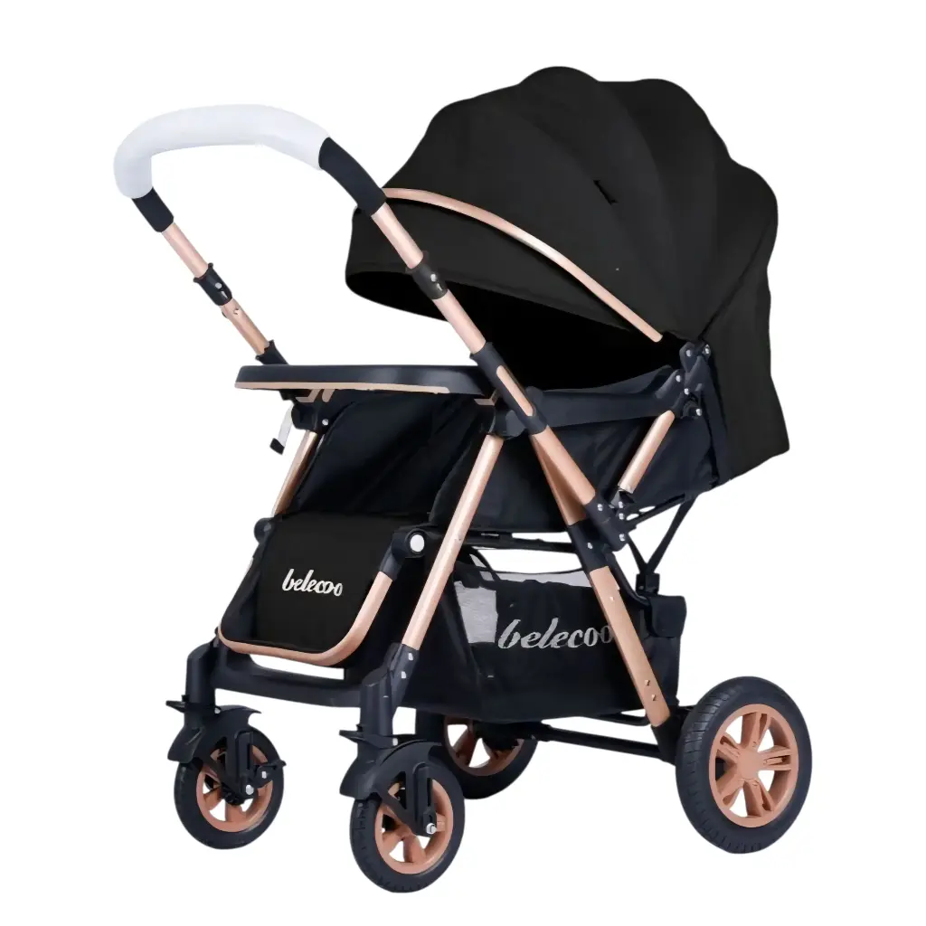 belecoo 511 Baby Stroller with Shock-Absorbing Wheels and Snack Bar 