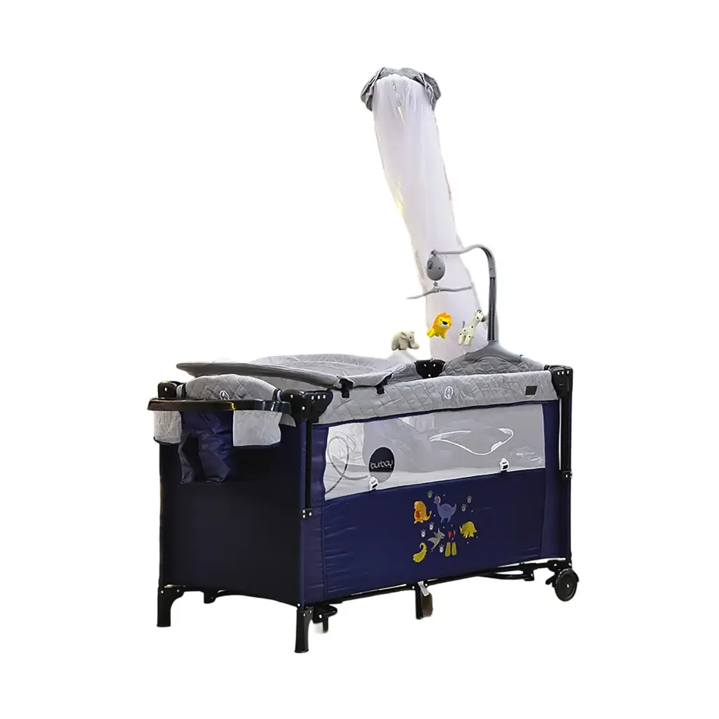 Burbay DM123 Travel Cot Bed Foldable Multi-Function with Changing Table