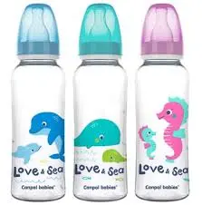 Canpol babies Narrow Neck Bottle 250ml LOVE & SEA 59/400
