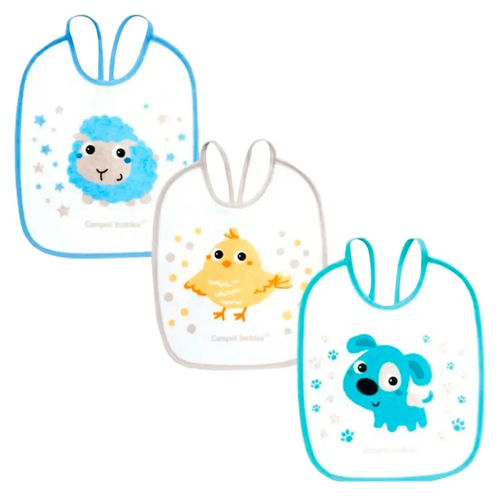 Canpol babies Set of Waterproof Terry Bibs 3 pcs BUNNY & COMPANY 2/103