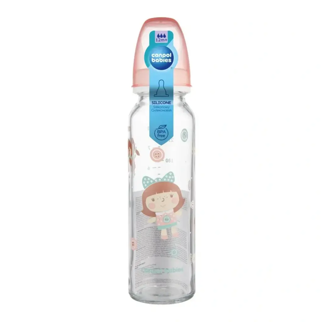 Canpol babies Glass Narrow Neck Bottle 240ml NIGHT DREAMS 42/301