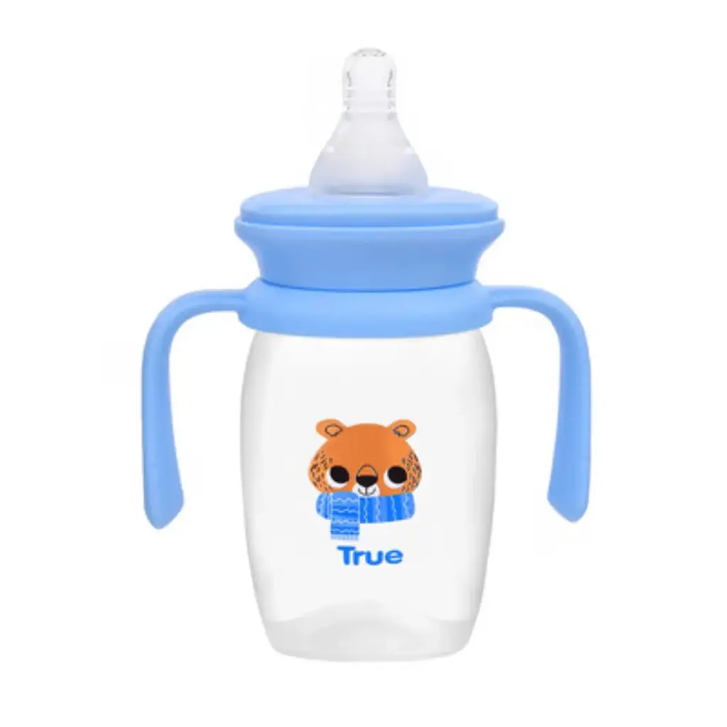True Gold Standard bottle with handles 150ml with silicon teat 0m+ 4143 