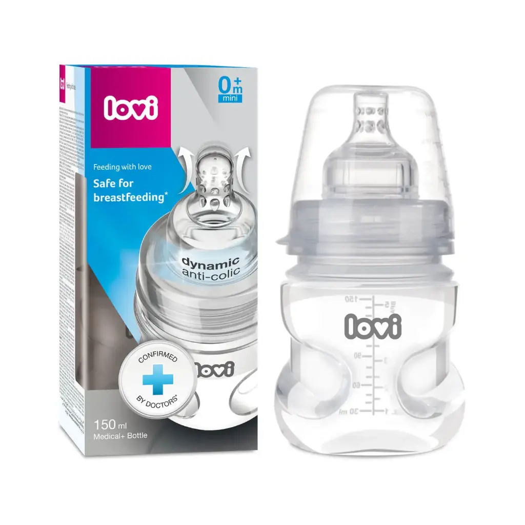 LOVI medical bottle 150ml with teat 0m+ 21/564