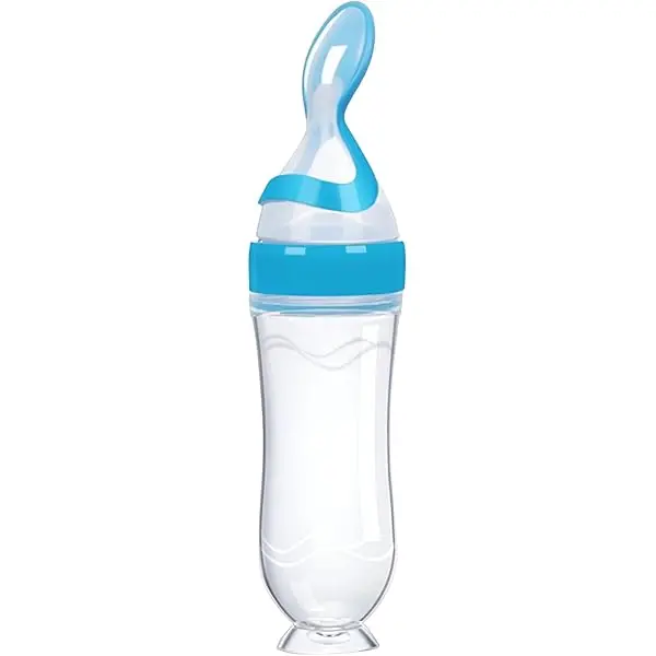 Silicon Feeding Bottle and Spoon 