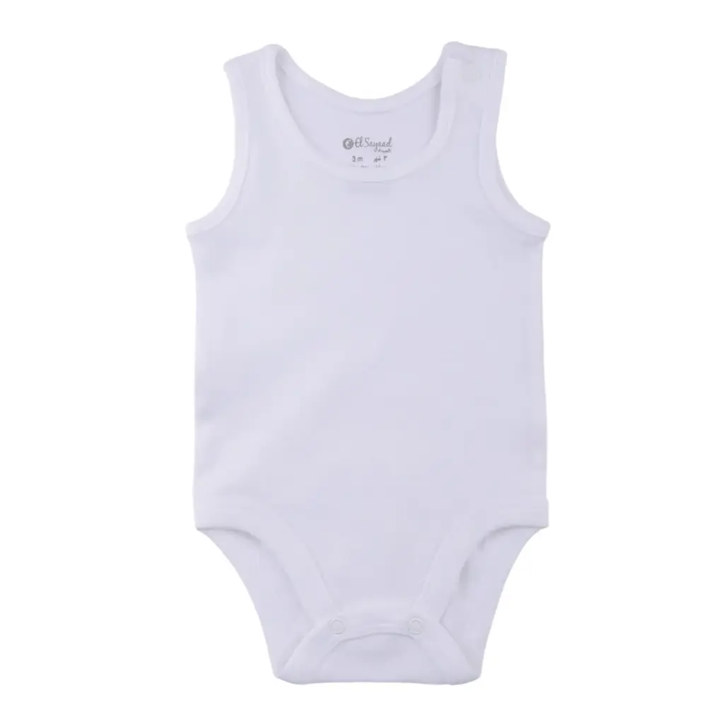 White plain interlock bodysuit 9-18 (163)