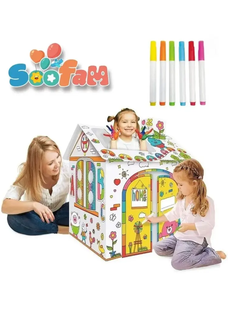 play house coloring A34-039