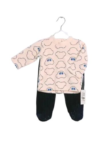 Pajamas Embroidered velvet for newborns 40978