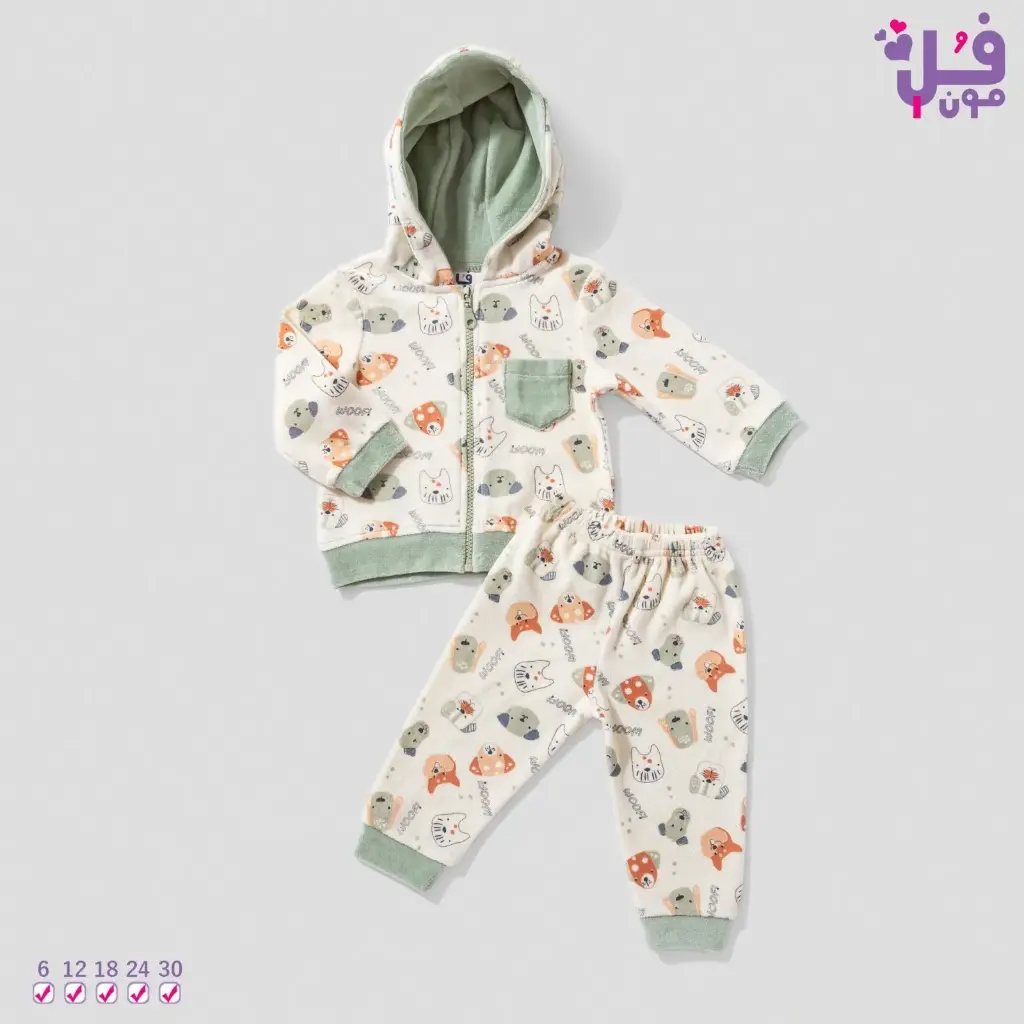 full moon Baby pajama 2pcs 17405 