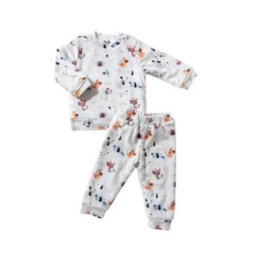 بيجامة هايدي. قطعتين مبطنة فرو. شاودوغز 17407