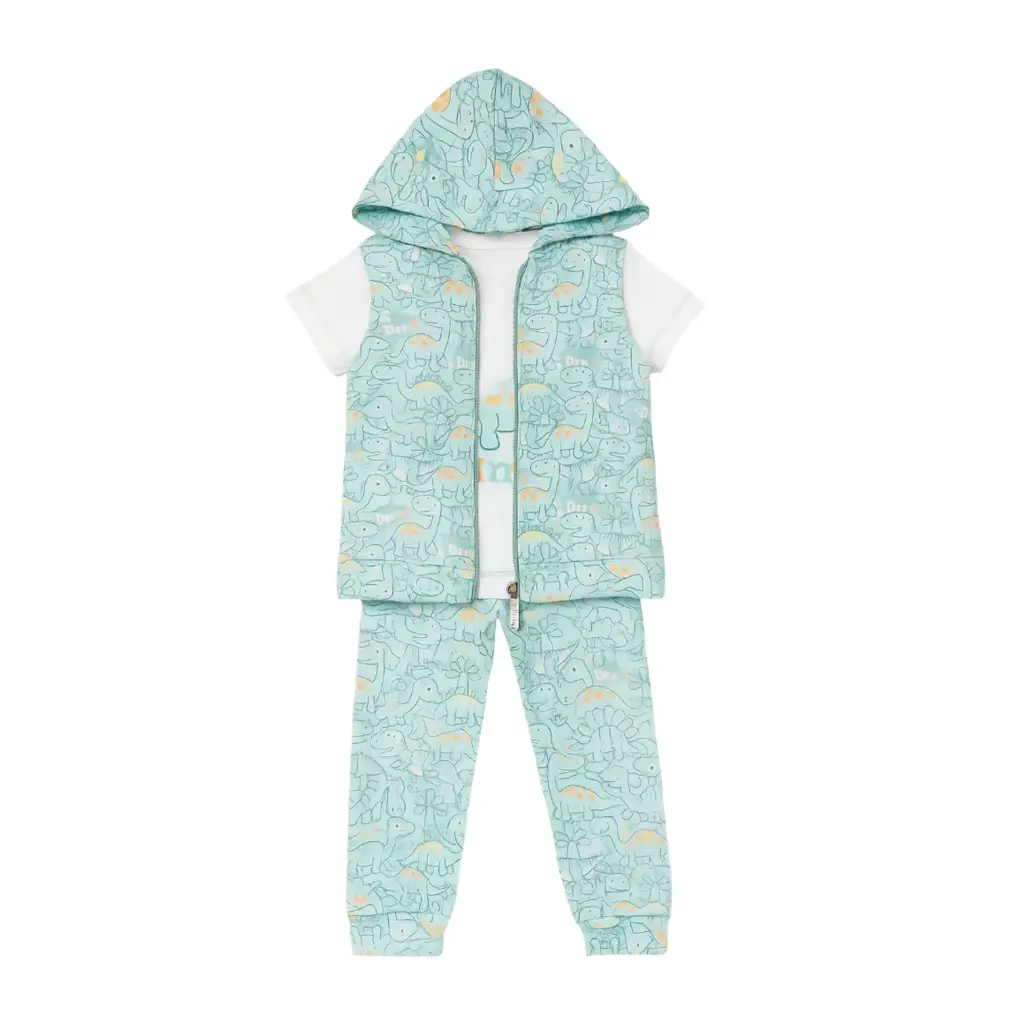 FULL MOON Pajamas 3-piece vest 17479
