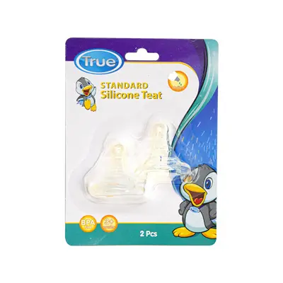 True feeding bottle teat standard 0-3 2 Pcs 2333