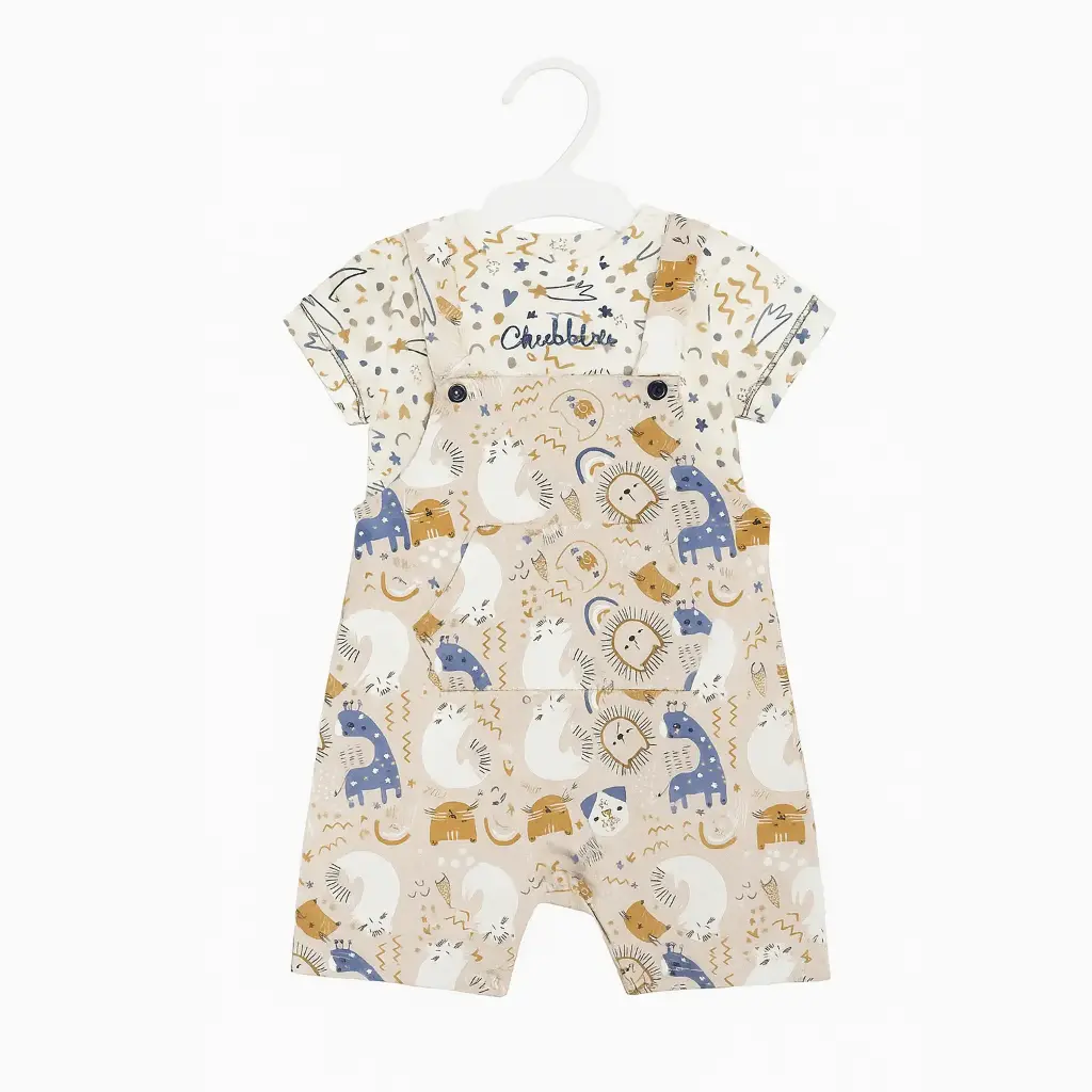 Giraffe strap short romper 15888