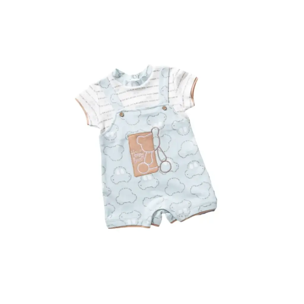 Cotton short romper straps, Honey Bun 15904