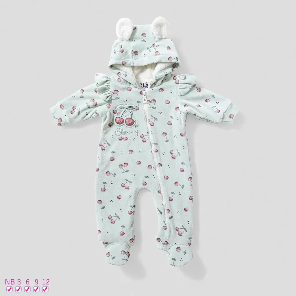  Velvet jumpsuit lined with fur 15837