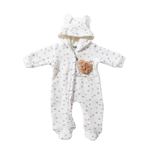 Padded Velvet Salopette with Fur Lining 15845