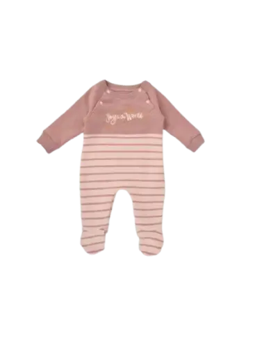 Pink Stripe Romper 807-24