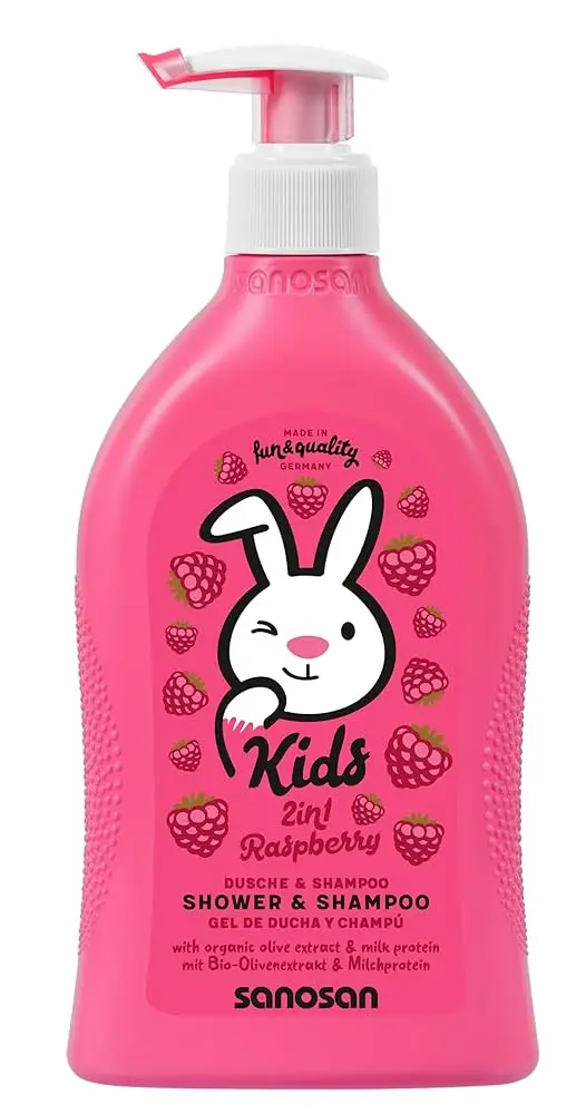 Sanosan Kids Shmpoo & Shower RASPBERRY (SLS Free) 400ml
