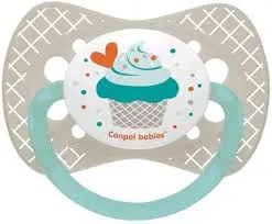 Canpol babies Silicone Symmetrical Soother 0-6m CUPCAKE 23/282