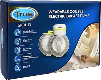 TRUE Gold Wearable double electric Hand-free breast pump 4909