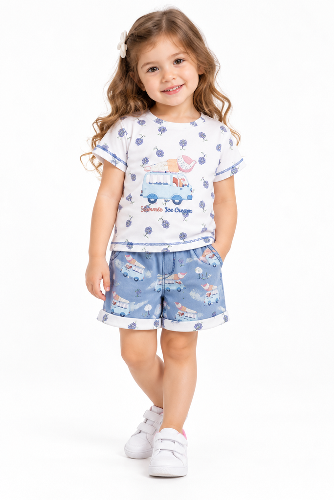 FULL MOON T-shirt and Shorts Set 19259 