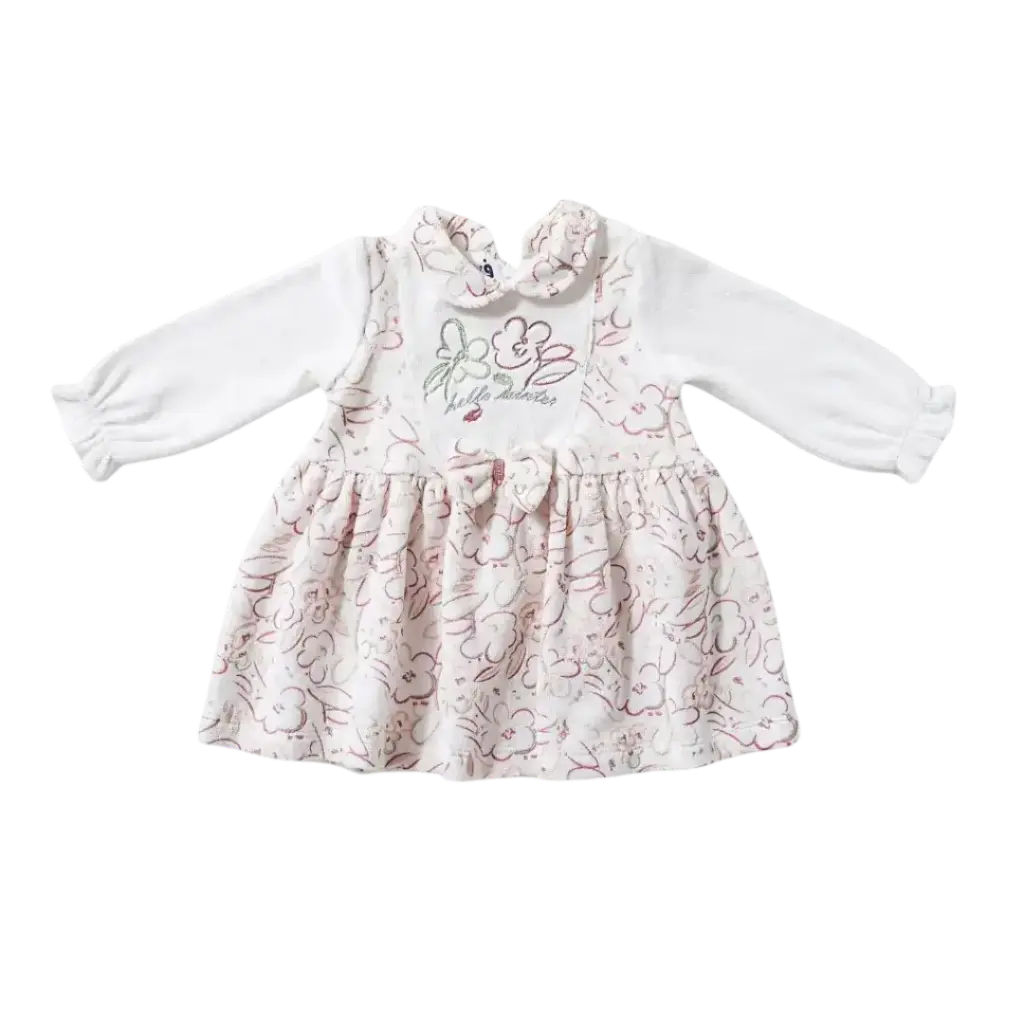 Velvet Snow Flowers Dress 19249