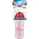 Canpol babies Sport Cup with Silicon Flip Top Straw 260ml flaming 74/050