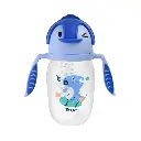 True Gold Weighted Straw Cup 330ml 12m+ with handles-Penguin 4800