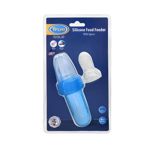 [10238] True Gold Food feeder 2in1 spout & silicon spoon 4126 
