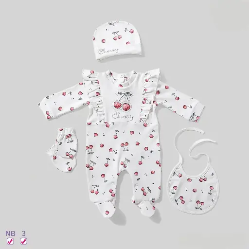 [2988] Bodysuit set 4-piece interlock , Tishre 15831