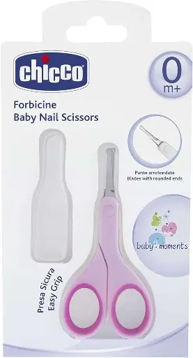 [10555] Chicco Baby Nail Scissors pink 9916