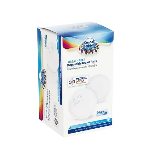 [10933] Canpol Babies Disposable Breast Pads with Anti-Slip Tape, 40 Pieces 1/651