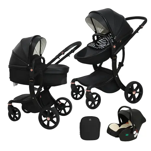 [21105] V6-2A Baby Stroller Foldable with Reversible Handle and 360° Swivel Wheels