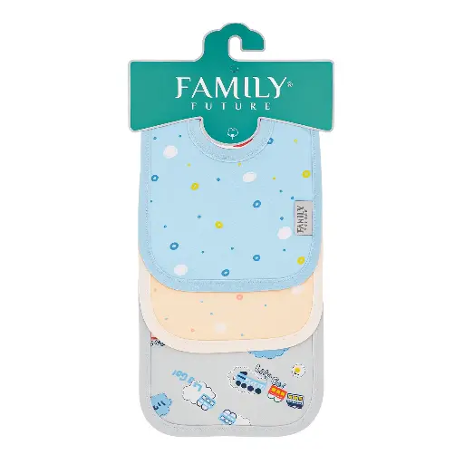 [20307] family future cotton bib 3 pcs 
