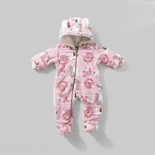 [20383] Heidi Animal Checkered Romper 15926