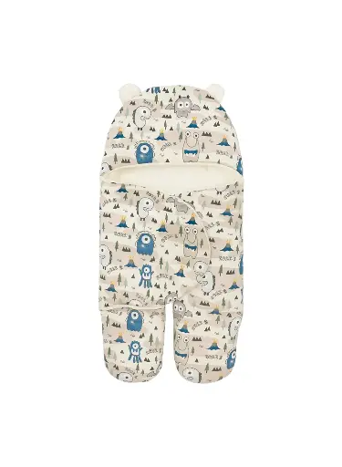 [20456] Padded Heidi Baby Carrier with Fur 5155+5153