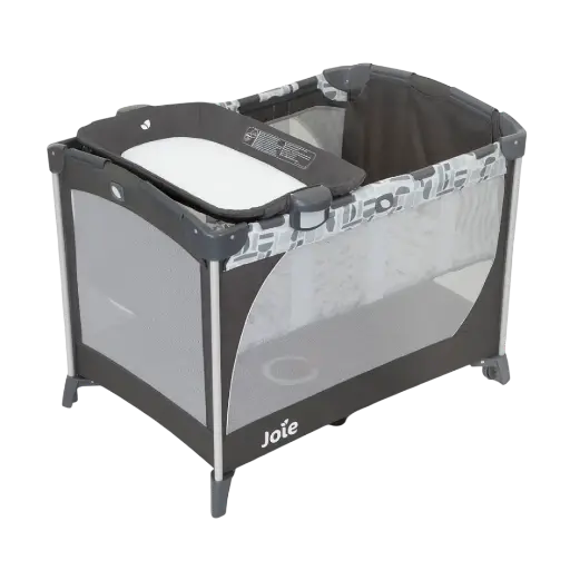 [20464] Joie Commuter Travel Cot Bed with Changing Station and Foldable Design