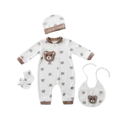 [20563] Velvet Salopette Set of 4 Pieces 15936