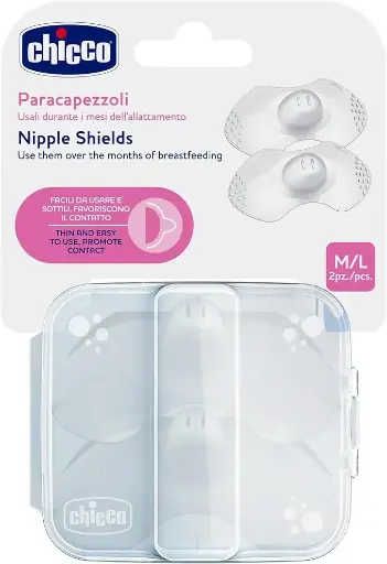 [6007]  CHICCO Skint To Skin Silicone Nipple Shield M/L 0473