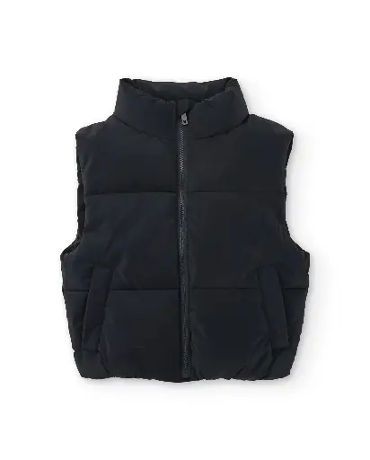 [11532] Zippered Knitwear Vest 9753