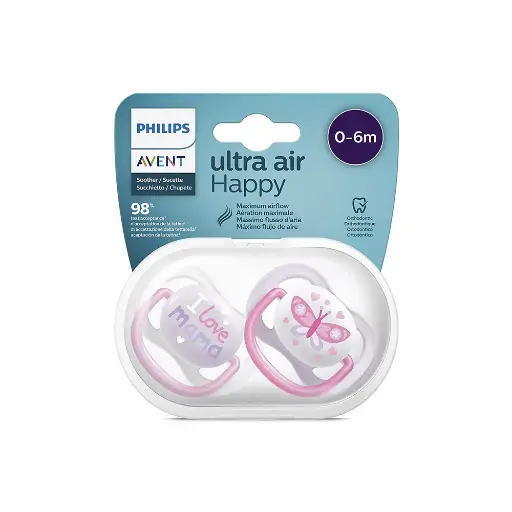 [11669] Philips Avent Pacifier Air Coll 0-6m 2Pack 080/02