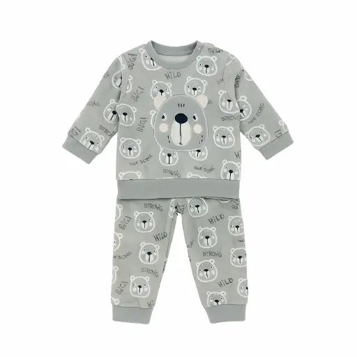 [20649] FULL MOON Pajama Set 2Pcs Velvet 17536