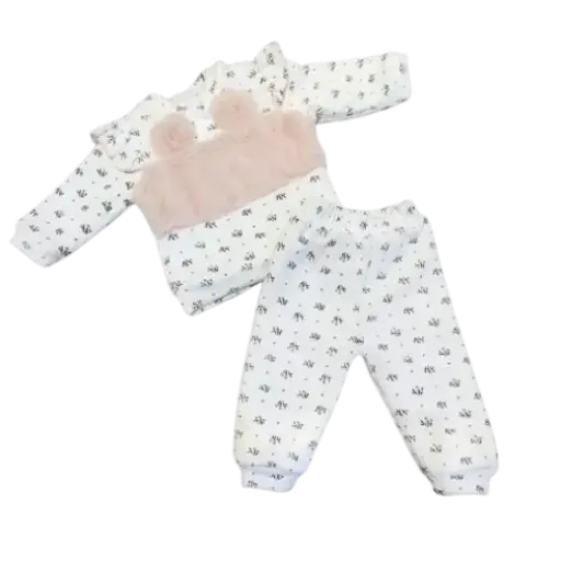 [10907] FULL MOON Pajama 2pcs Padded Velvet Set17542 