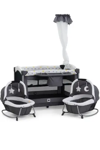 [10011] Cool baby twin travel cot Bed 9903