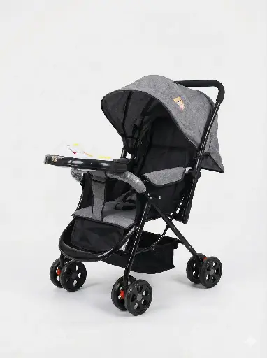 [10024] Baby Stroller LBT 101 Foldable with Terrain Wheels and Storage Basket