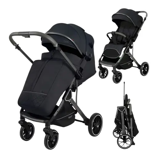 [20931] Kidilo K101F Baby Stroller Foldable with Reversible Handle, 360° Swivel Wheels and Trolley Function
