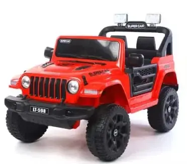 [20999] Red electric charging jeep car 456-35