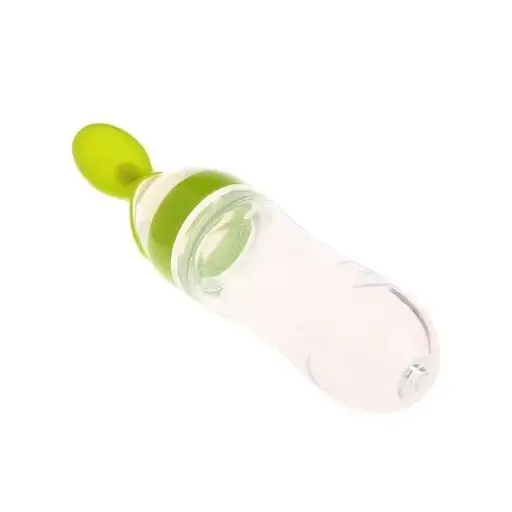 [21052] Safari Silicone Bottle 90ml with Spoon S471